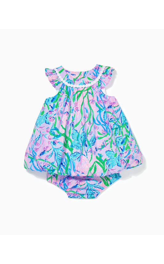 Baby Paloma Bubble Dress in Multi Seacret Escape