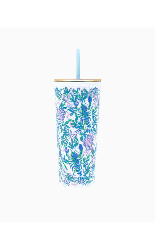 Tumbler With Straw in Resort White Just A Pinch