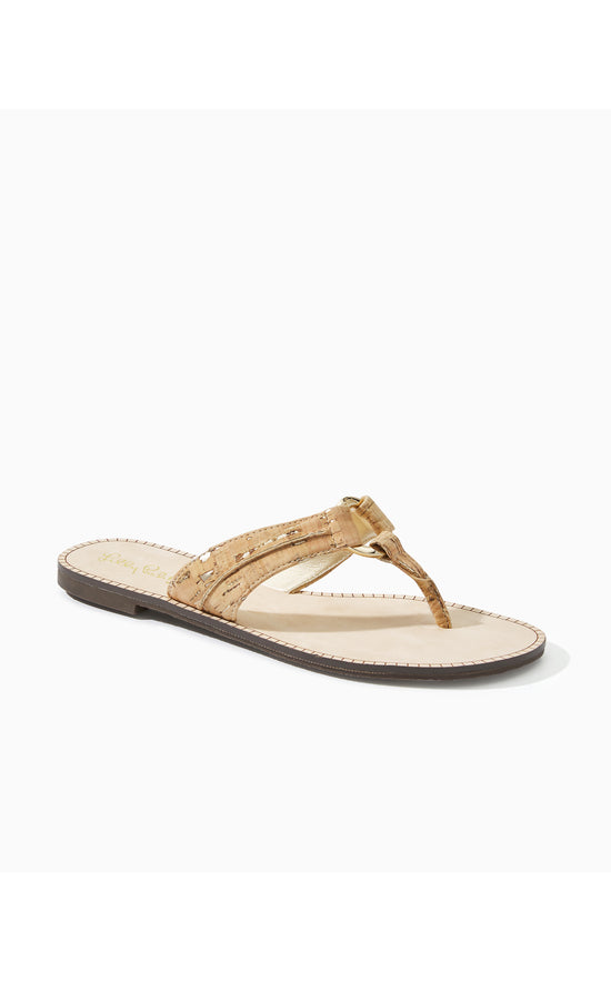 McKim Sandal in Natural – Pink a Lilly Pulitzer Signature Store